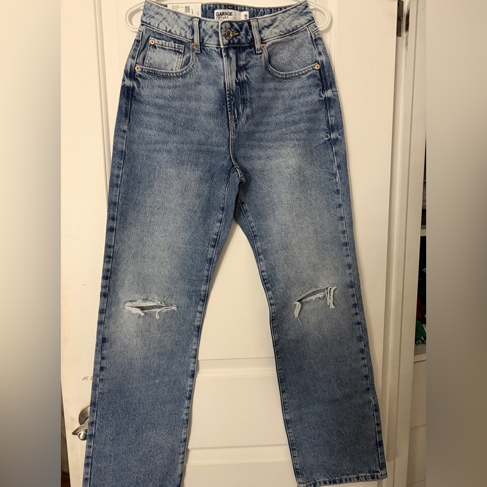 Garage Men's Light Blue Straight Jeans